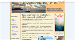 Desktop Screenshot of inspiration-for-singles.com