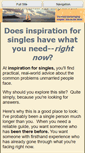 Mobile Screenshot of inspiration-for-singles.com